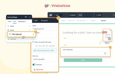 🆕 New ⚡ Receive Files Directly on Your Website!